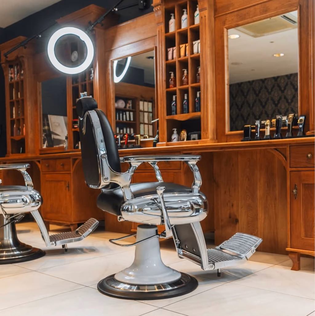 Interieur van Blessed Cuts Barbershop